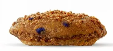Close-up of a sweet Blueberry Muffin, a popular baked good from the 7 Brew menu.