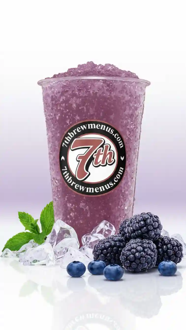 7 Brew Nightshade 7 Energy drink in a clear plastic cup.